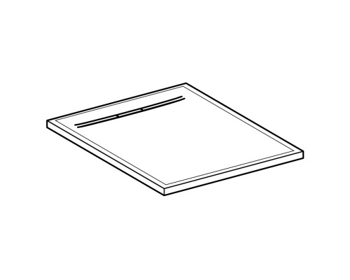 GEBERIT 550.270.00.1 Квадратный душевой поддон Geberit Sestra: 90x90, Графит