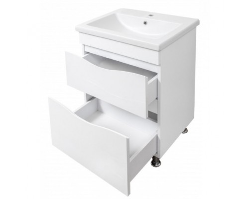 САНСЕРВИС Тумба "Марсель-60" на ніжках біла під умивальник Como 60