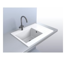 Кухонна мийка Miraggio Bodrum 650 (WHITE) (0000012)