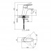 Змішувач для раковини Lidz (CRM) Gloria 001 (19 46 001F)