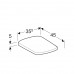 GEBERIT 500.334.01.1 Сиденье c крышкой Geberit Selnova Square, Softclose