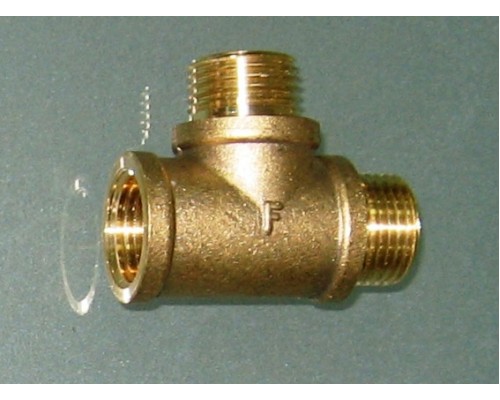 FADO T21B Латунь Тройник 1/2" ВНН