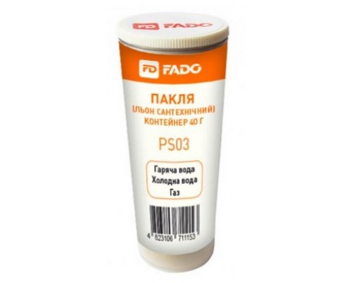 FADO PS03 Пакля (лен сантехнический) контейнер 40г