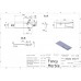 FANCY MARBLE 0709201 Умывальник из литого мрамора AMELIA 900 L (901 х 460 х 140 )