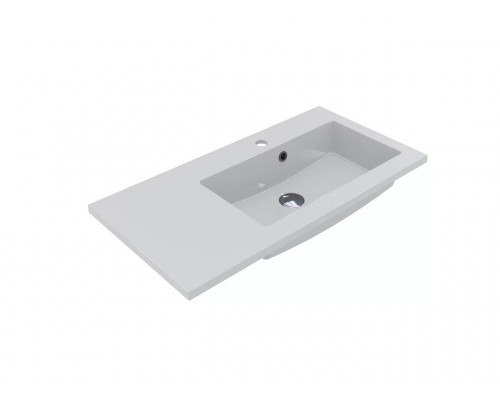 FANCY MARBLE 5508201 Умывальник из литого мрамора JOSEFINE SLIM 800 L (800 х 400 х 145 )