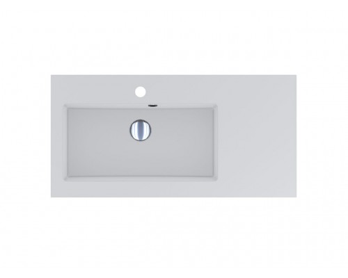 FANCY MARBLE 5508201 Умывальник из литого мрамора JOSEFINE SLIM 800 L (800 х 400 х 145 )