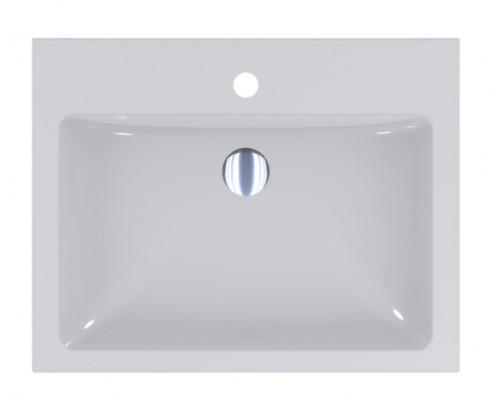 FANCY MARBLE 3206101 Умывальник из литого мрамора NICOLE 600 (596 х 466 х 130 )