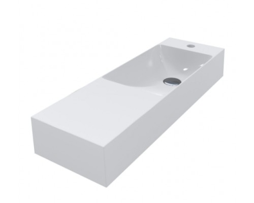 FANCY MARBLE 8708401 Умывальник из литого мрамора TRILL 800 R (809 х 257 х 120 )