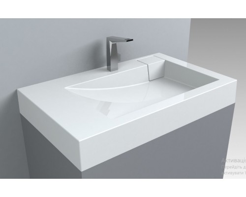 FANCY MARBLE 8708101 Умывальник над стиральной машиной SHELLY (800 х 500 х 110 )