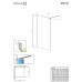 RADAWAY_NEW Душова кабіна Classic Walk-In 800*2000 хром/прозоре (390080-01-01)