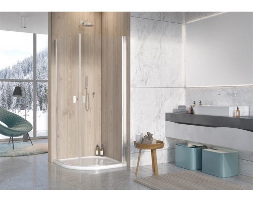 RADAWAY_NEW Душова кабіна NES PDD I 900Rx2000 хром/прозоре (10020090-01-01R)