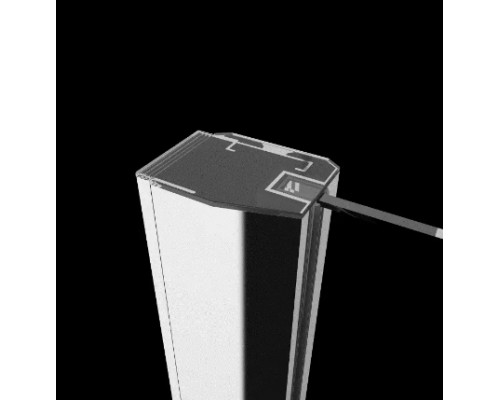 RADAWAY_NEW Душова кабіна Almatea KDJ+S/2R 800x1200x800x1950 хром/прозоре (31542-01-01R2)