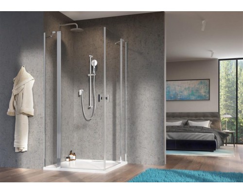 RADAWAY_NEW Душова кабіна NES KDD II 800Rx2000 хром/прозоре (10031080-01-01R)