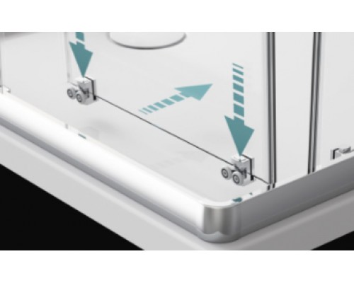 RADAWAY_NEW Душова кабіна Premium DWJ 1200x1900 хром/прозоре (33313-01-01)