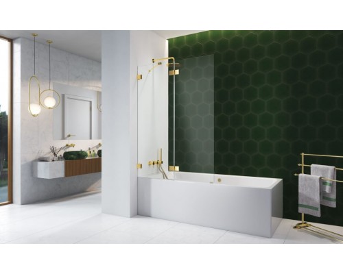 RADAWAY_NEW Шторка на ванну Essenza Pro Gold PND II 1300Lx1500 (10102130-09-01L)