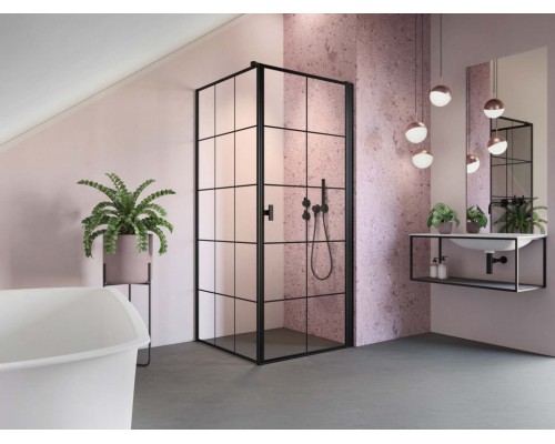 RADAWAY_NEW Душова кабіна NES 8 Black Factory S1 800x2000 (10089080-54-55)