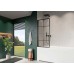 RADAWAY_NEW Шторка на ванну NES 8 Black Factory PNJ I 800Rx1500 (10061080-54-55R)