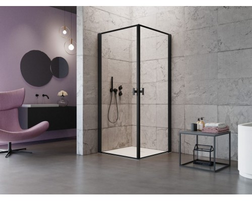 RADAWAY_NEW Душова кабіна NES 8 Black Frame KDD I 800Rx2000 (10071080-54-56R)
