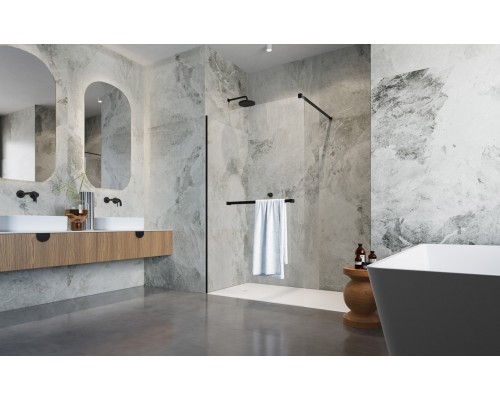 RADAWAY_NEW Душова кабіна Modo New Black II з рушникотримачем 1250x2000 (389125-54-01W)