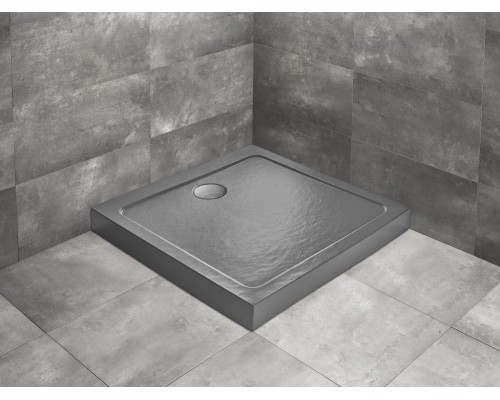 RADAWAY_NEW Душовий піддон Doros С Compact Stone 900x900x115 антрацит (SDRC9090-05-64S)