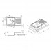 Кухонна мийка Qtap 7843 0,8 мм Satin (QT7843SAT08)