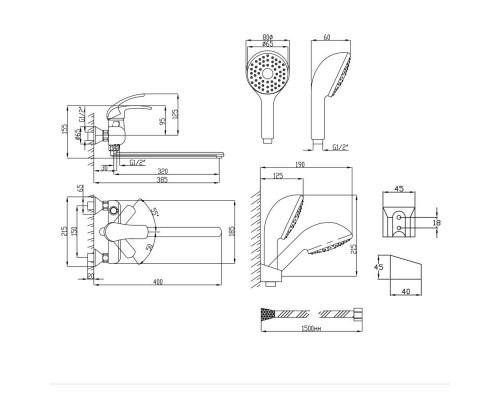 Змішувач для ванни Lidz (CRM) 43 79 005-1