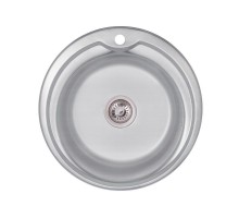 Lidz 510-D 0.6мм Decor кухонная мойка круглая(510х510х160)