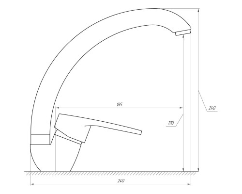 Змішувач для кухні DOMINO SIRIUS DSV-203S