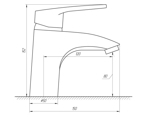 Змішувач для умивальника DOMINO SIRIUS DSV-401
