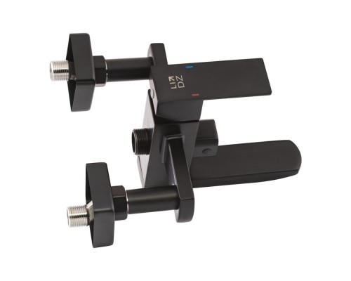 Душова система Kubis 1030, Black (k35) на три споживача (з виливом)