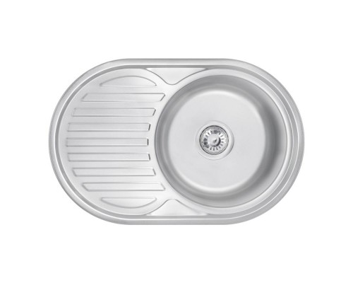 Кухонна мийка Lidz 7750 0,6 мм Satin (LIDZ775006SAT)