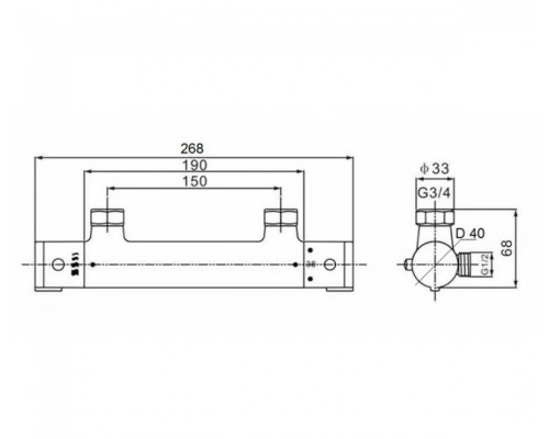 Qtap смеситель для душа  Inspai-Therm CRM T300100