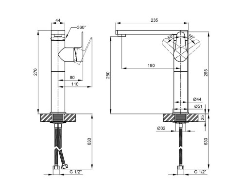 Змішувач для кухні Qtap Eco CRB 007F