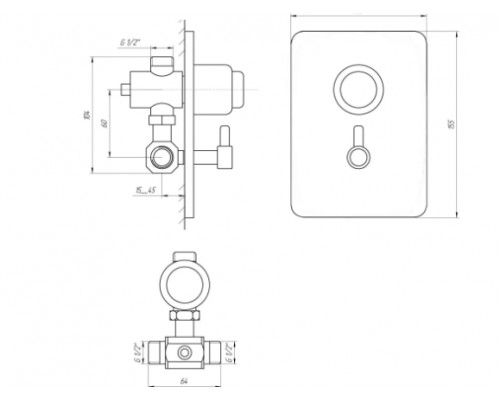 TREMOLADA Смеситель-дозатор для душа TREMOLADA ТREMO-467MIXRG