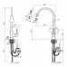 Змішувач для кухні Lidz (NKS) 12 32 015FL-8 з висувним виливом