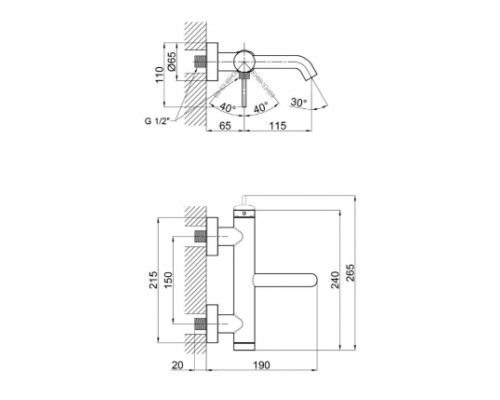 Змішувач для ванни Qtap Robin 3060102K