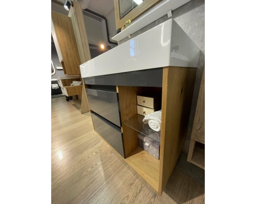 FANCY MARBLE Trinidat Шафа з умивальником зі штучного каменю  800 мм