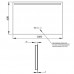 Дзеркало 1000х600 Qtap Mideya (DC-F609) з LED-підсвічуванням та антизапотіванням QT2078F609W