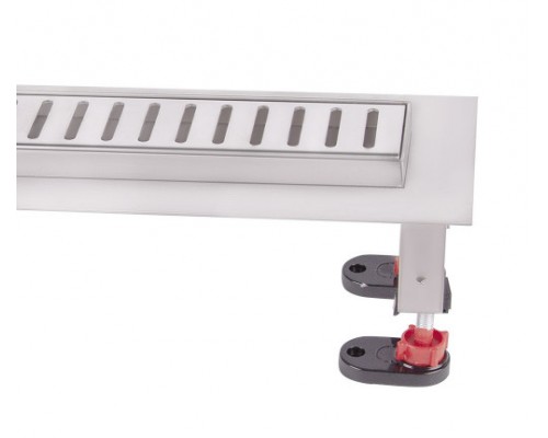 Трап Qtap Hydro лінійний з нержавіючою решіткою 800х60 CRM