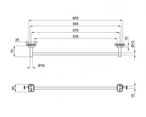 Тримач для рушників Qtap Liberty ANT 1124