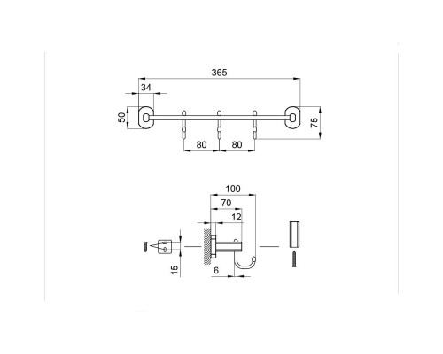Гачок Qtap Liberty ORO 1154-3