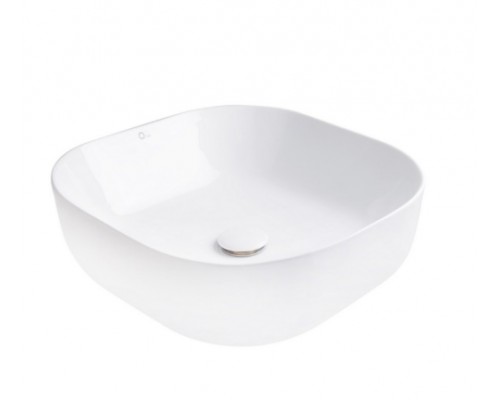 Раковина-чаша Qtap Kolibri 430х430х150 White з донним клапаном QT1011K396W