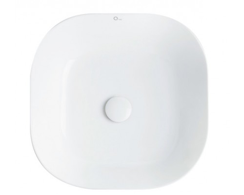 Раковина-чаша Qtap Kolibri 430х430х150 White з донним клапаном QT1011K396W