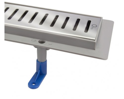 Трап Qtap Dry FC304-900 лінійний з сухим закривом та нержавіючою решіткою 900х73