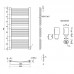 Qtap Полотенцесушитель водяной  Dias (SIL) P18 1000x600 HY