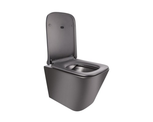 Унітаз підвісний Qtap Tern безобідковий з сідінням Soft-close QT1733052ERMB