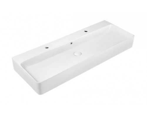 Раковина Qtap Nando 1100х420х135 White з донним клапаном QT1211K428W