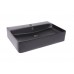 Раковина Qtap Nando 600х420х130 Matt black з донним клапаном QT1211K4041MB
