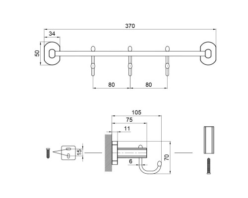 Гачок Qtap Liberty BLM 1154-3