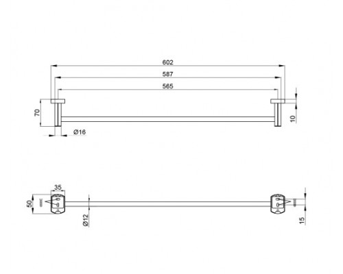 Тримач для рушників Qtap Liberty BLM 1124